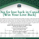 Dua for love back in Canada- Onlineloveduas.com